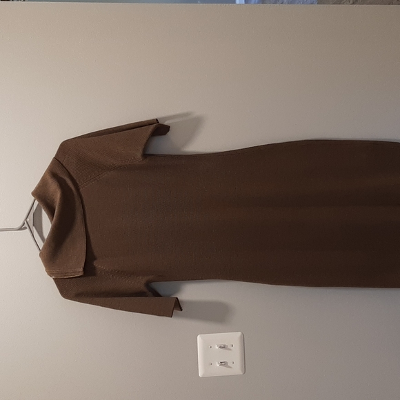 Tan/Brown Calvin Klein Sweater Dress - Picture 3 of 6
